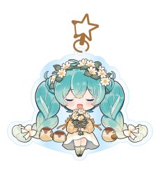 Akrylowy Breloczek Hatsune Miku - Kawaii Autumn Time