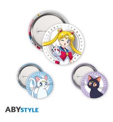 SAILOR MOON - Przypinki - Sailor Moon, Luna i Artemis