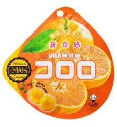 Japońskie żelki pomarańczowe UHA Kororo Orange