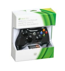 Kontroler Bezprzewodowy Czarny NOWY MODEL + BLISTER - Xbox 360 (Uzywany)